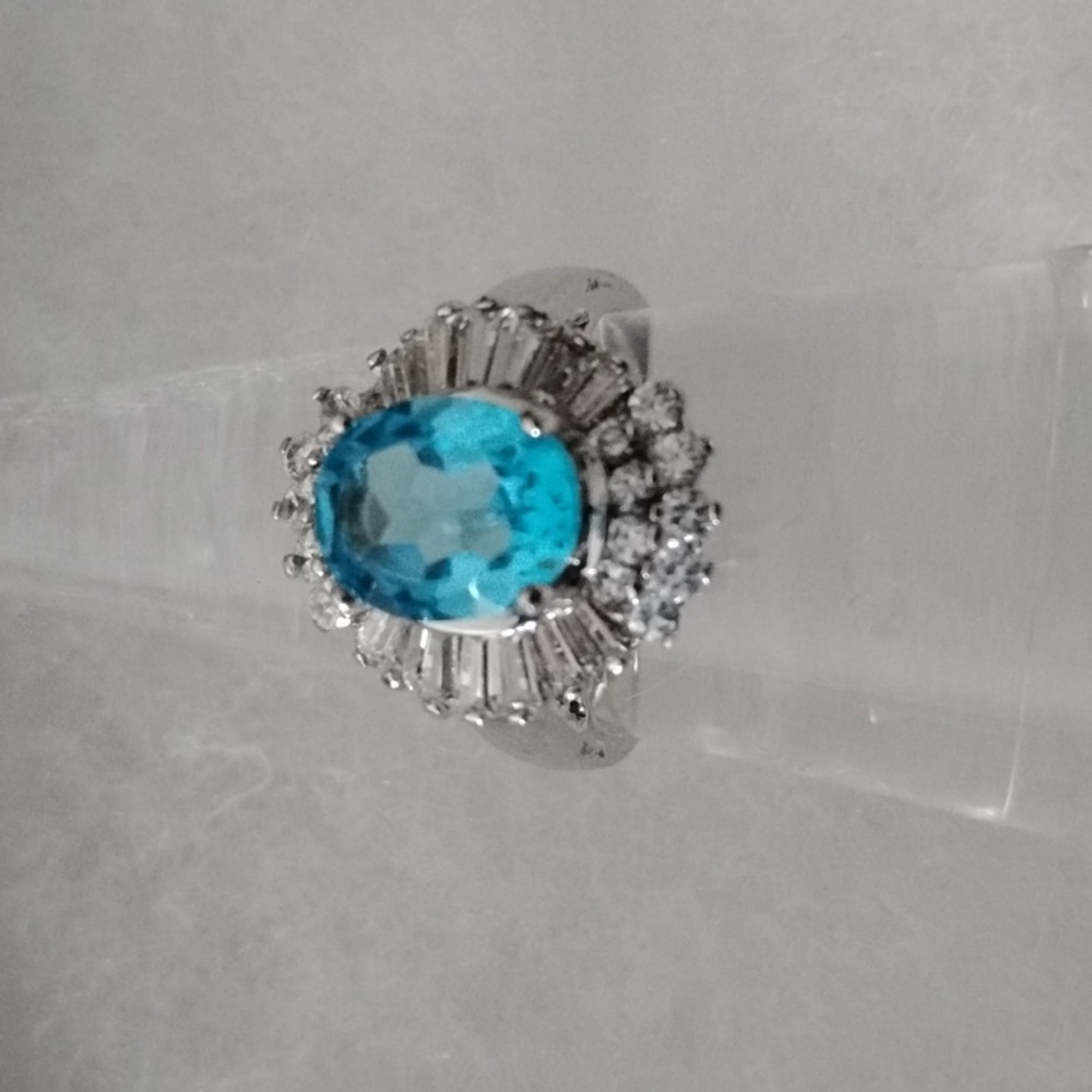 Blue Cocktail Ring NWOT